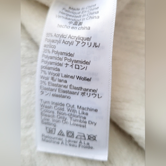 J.Crew Women's Turtleneck Sweater Acryl/Wool Blend Milk White XS - Picture 11 of 16